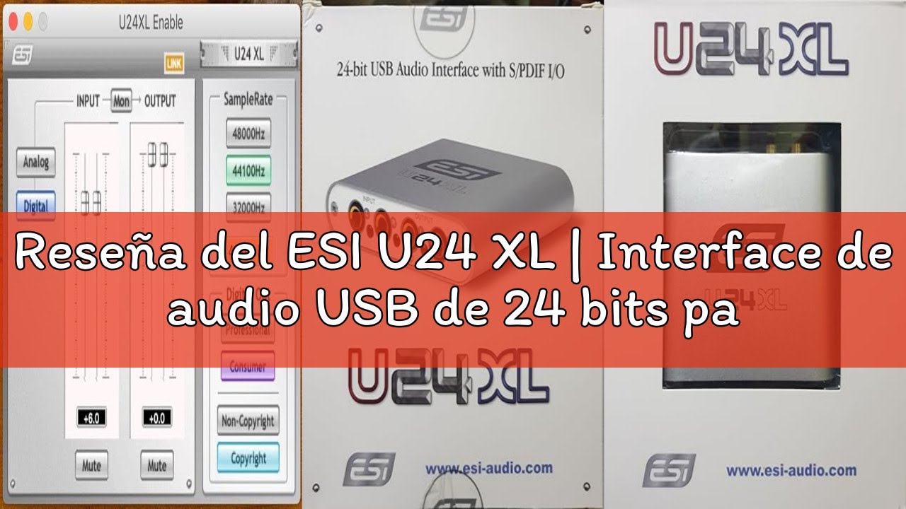 Xl Interface Reseña del ESI U24 XL | Interface de audio USB de 24 bits para PC y Mac ...