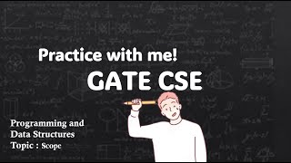 Practice with me for GATE CSE Programming and DS! Scope #gatecse #problemsolving #gatepyq