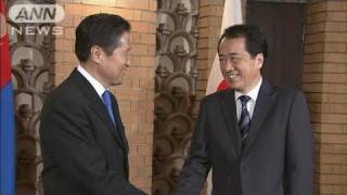 モンゴルからレアアース調達も　菅総理が会談（10/10/03）