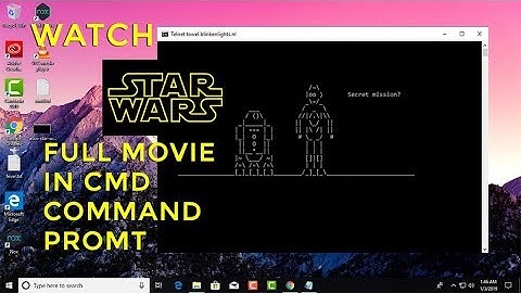 Watch STAR WARS Full Movie ON CMD | CMD Tricks
