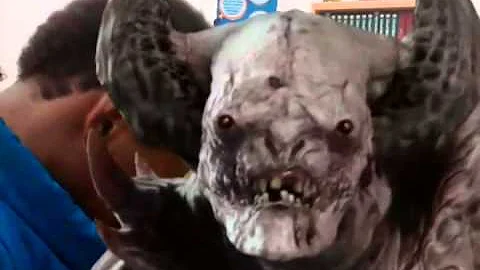 Demon attacks boy!!!! He don't care