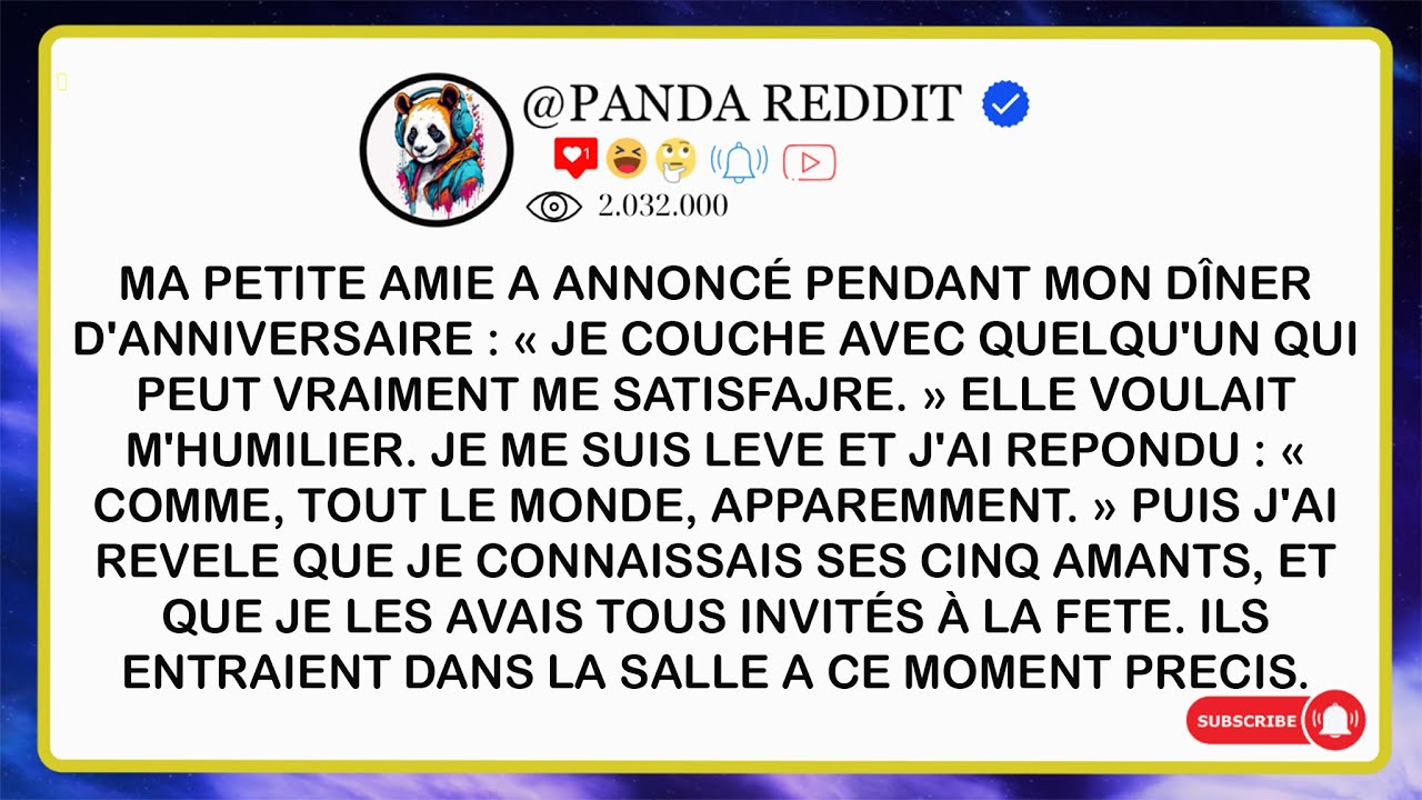 Ma Petite Amie l’a Annoncé à Mon Dîner d’Anniversaire   « Je Couches Avec Quelqu’un Qui Peut… »