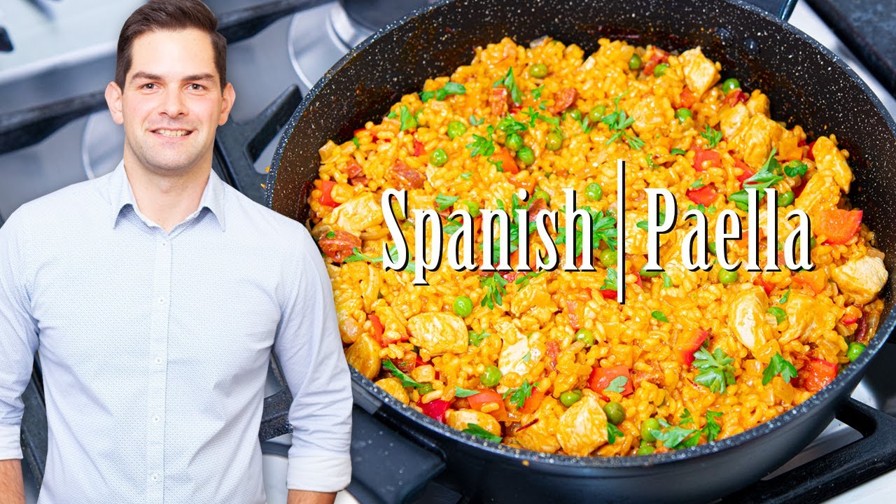 ⁣Paella Recipe Seafood + Chicken & Prawns - Easy Prep & SUPER Tasty #Ad