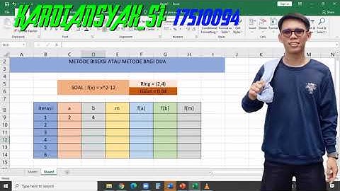 METODE ITERASI SEDERHANA DAN METODE BAGI DUA ATAU  BISEKSI