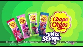 Chupa Chups Sour Green Apple Lollipop