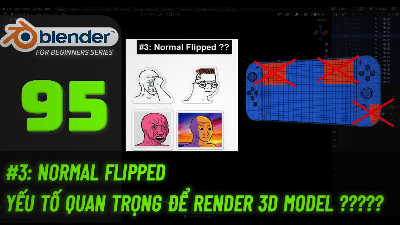 Flipped Normal Bài 95: Normal Flipped – Yếu tố quan trọng khi render 3D model ...