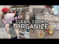 SUMMER CLEAN, COOK + ORGANIZE #WITHME | HOMEMAKING MOTIVATION 2020