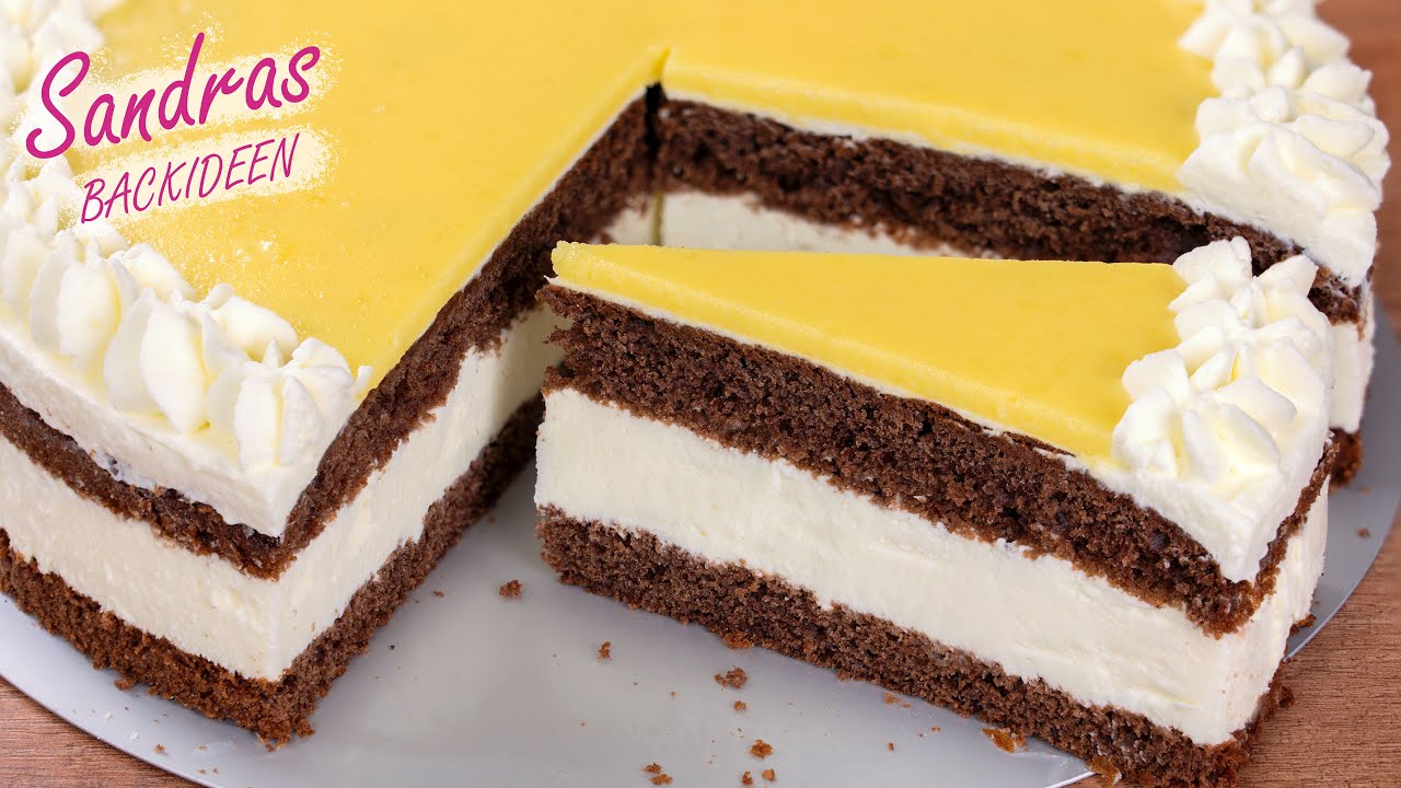 Eierlikörtorte - Schokoboden und Sahnecreme mit Eierlikör | einfaches Rezept