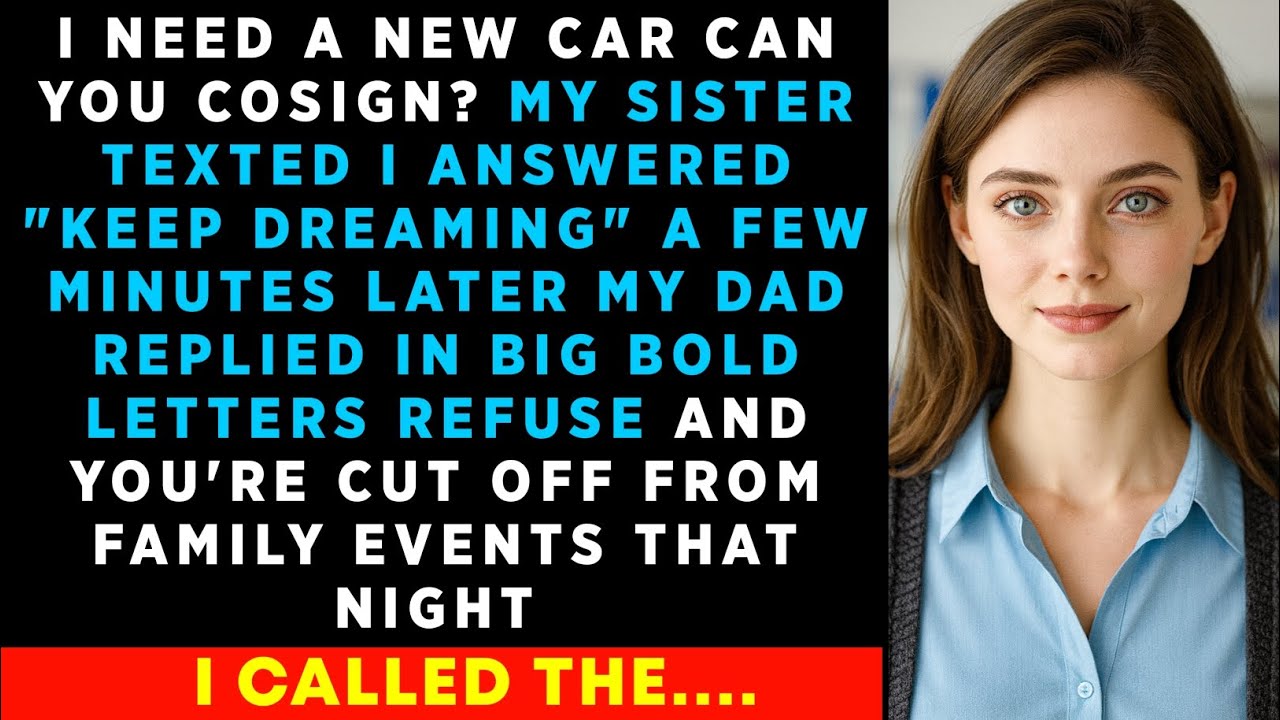 I Need A New Car Can You Cosign? My BROTHER Texted I Answered 