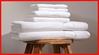 100% Organic Cotton Bath Towel Set | Bathroom Luxury Towel Set of 6 | GOTS Certified