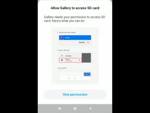 How To Fix Sd Card Permission Problem | Allow Gallery To Access Sd Card  | How To Fix |