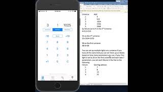 DMX value calculation screenshot 2