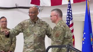 The Air Force chief of staff visits the 179th Airlift Wing