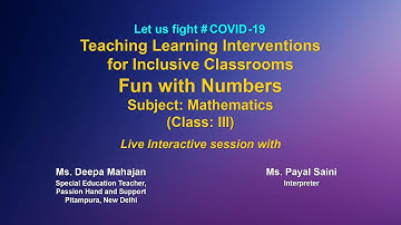 Live Interaction on PMeVIDYA: Fun with Numbers