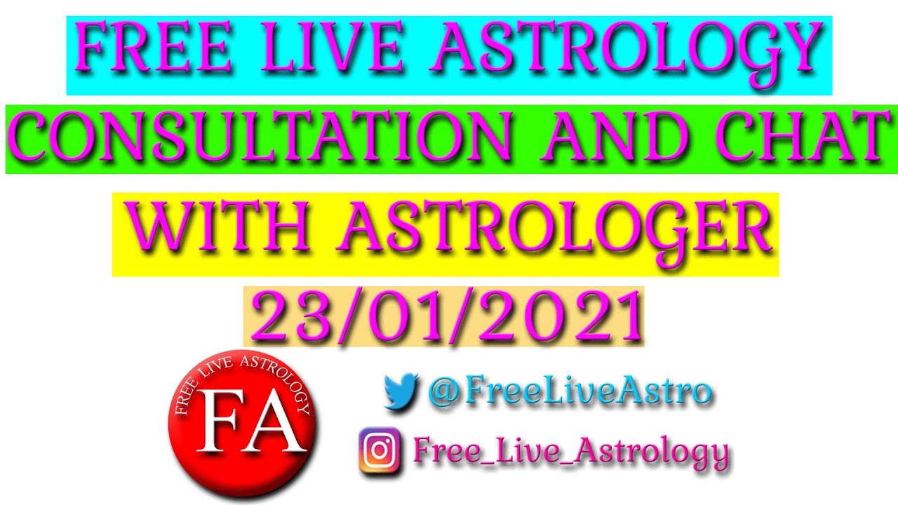 23/01/2021 Free Live Astrology Chat and Consultation With Expert Astrologer online on YouTube