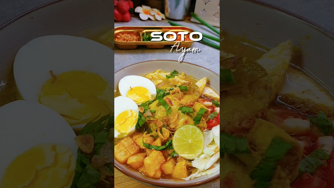 Soto ayam simple #soto #sotoayam #kulinerindonesia #masakannusantara # ...