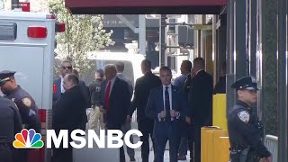 Trump heads to New York City courthouse for arraignment