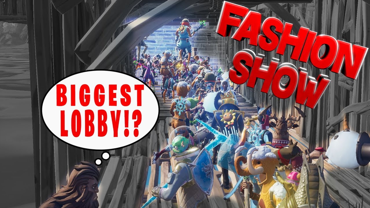 LARGEST FORTNITE FASHION SHOW EVER!? - Skin Competition! Best DRIP & EMOTES WIN!