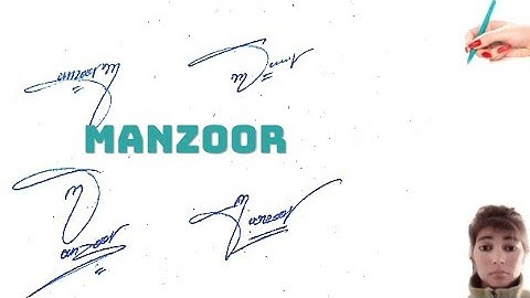 manzoor signature with arooj