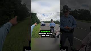 Friendly GSP Cop Pulls Over Kids on E-Bikes