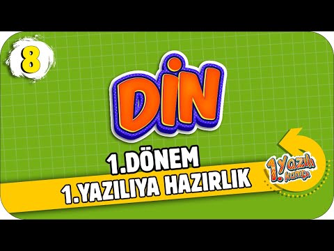 8. Sınıf Din Kültürü 1.Dönem 1.Yazılıya Hazırlık | 2021 📝