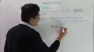 Maxima-Minima (Quadratic Based Questions) (Part 9/16 Algebra) www.scorekhel.com FREE Online TEST