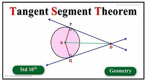 Tangent Segment Theorem proof | class 10th | Geometry | maharashtra state board | Animated video