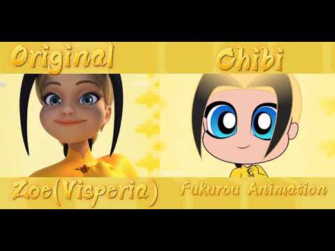 Miraculous|Visperia vs Chibi Transformation 💛