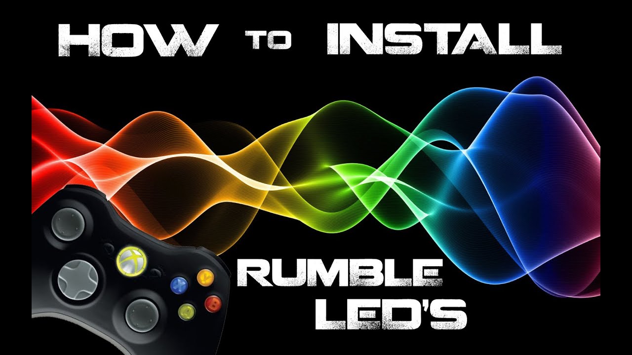 HOW TO INSTALL RUMBLE LED'S TO XBOX CONTROLLER - YouTube