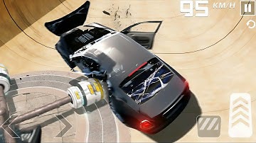 Smashing Car Crash Compilation BeamingDrive - Mega Ramp Car Stunts Driving :Android Gameplay #2