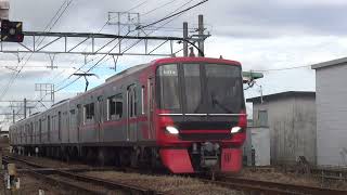 「吉良吉田へ送り込み回送」9500系9512F 名鉄西尾線 福地駅通過
