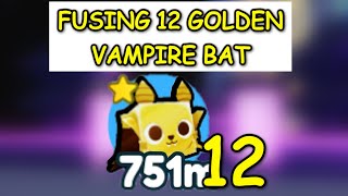 HALLOWEEN EVENT! FUSING 12 GOLDEN VAMPIRE BAT (Pet Simulator X - HALLOWEEN)