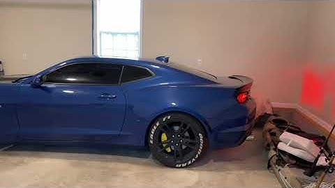 Camaro V6 muffler delete cold start + revs