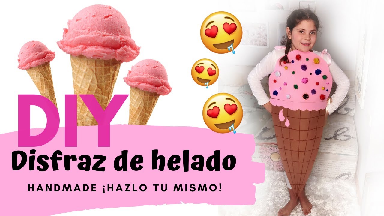 DIY 🍦 Disfraz de helado ¡hazlo tu mismo! | evaevuxxy Carnaval ♥ - YouTube