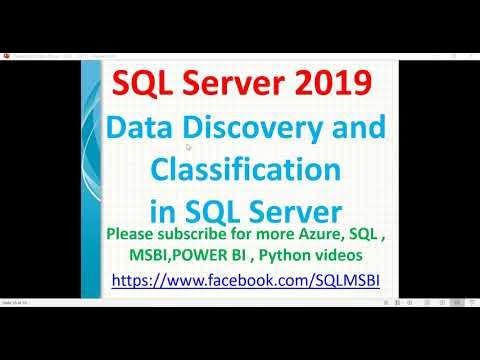 SQL 2019 New Features | Data Discovery and Classification in SQL 2019 ...