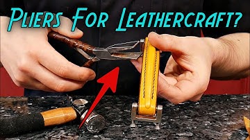 Using duck bill pliers in your leathercraft