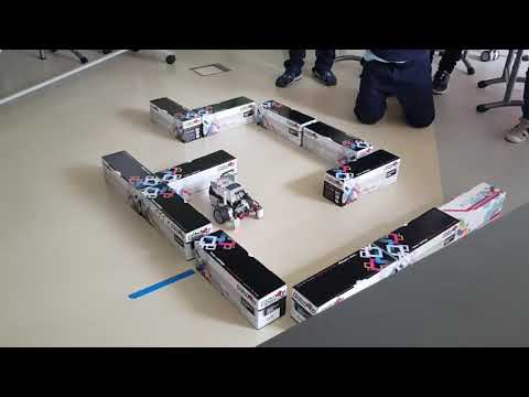 Проезд лабиринта Lego Mindstorms ev3