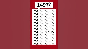 Logically point out the stray 1457 in 5 seconds! #fypシ゚viral #fypviral #fyp #iqtest #shorts