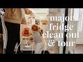 CLEAN &amp; ORGANIZE MY FRIDGE WITH ME + FRIDGE TOUR FAMILY OF 3