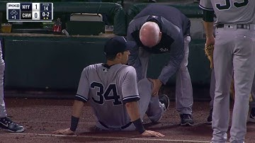 NYY@CWS: Fowler leaves his MLB debut with an injury