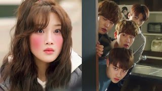 بنت خجوله تلاقي نفسها بتشتغل خادمه فبيت 4 شباب 😱💕من اعضاء فرقتها المفضيلن وكمان يحبوها exo next door