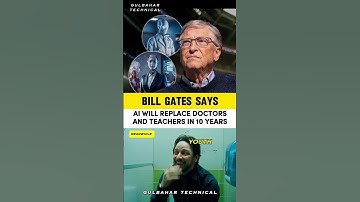 Bill Gates Predicts: AI to Replace Doctors & Teachers in 10 Years! 🤖📚
