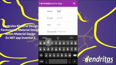MIT app inventor 2 y Material Design Android