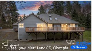 Beautiful 2,763 sq ft Olympia home on acreage with beautiful deck overlooking your private oasis