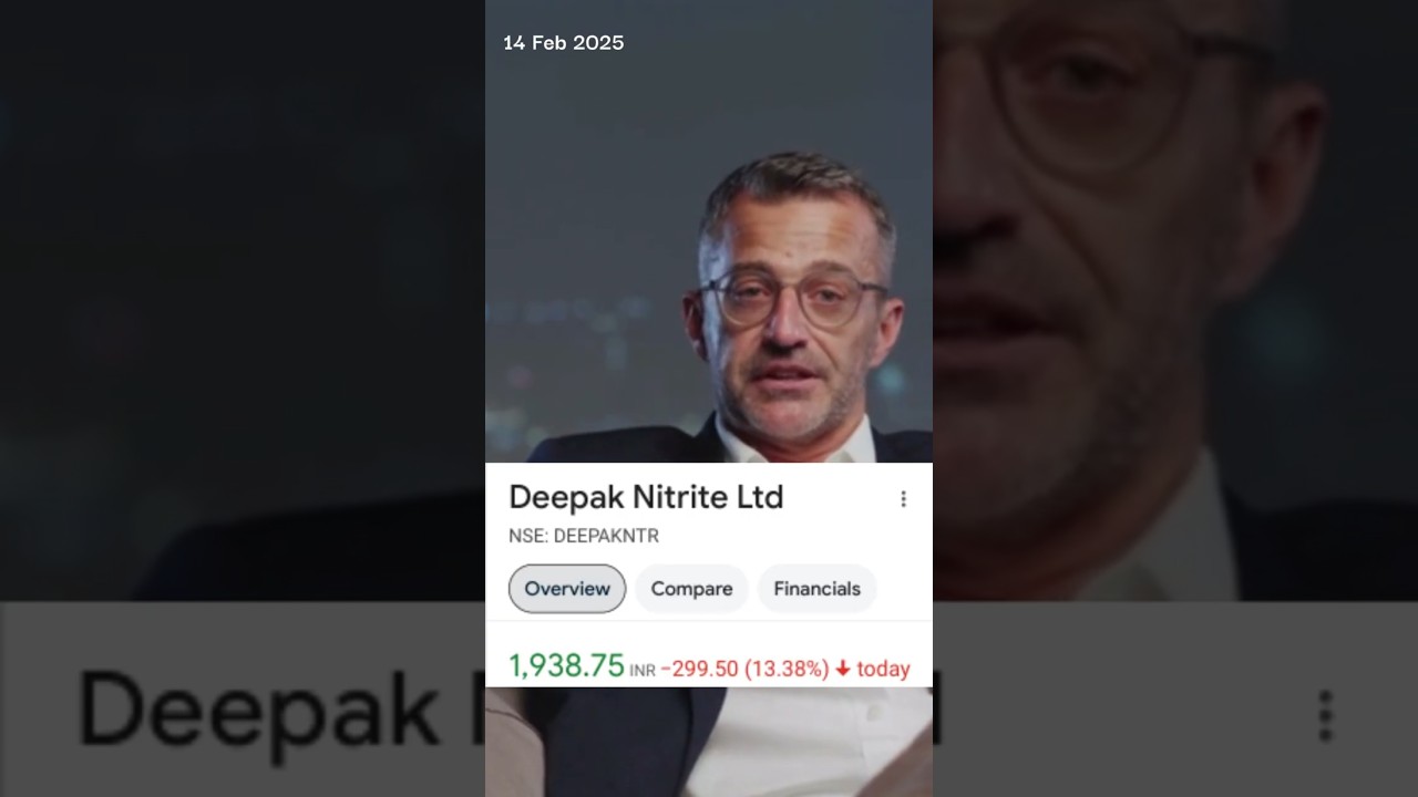 Why Deepak Nitrite tanked 14% today?