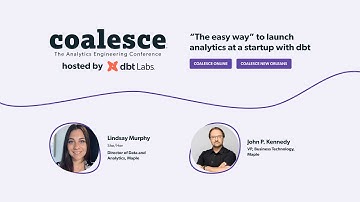 “The easy way” to launch analytics at a startup with dbt