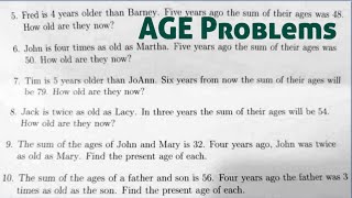 6-item AGE problems: How old are they now?