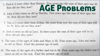 6-item AGE problems: How old are they now