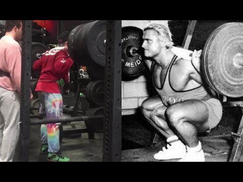 Tom Platz Squatting 365lbs for reps at age 62