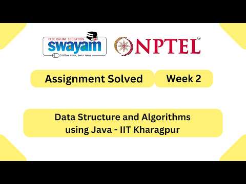 Data Structure And Algorithms Using Java Week 2 || NPTEL ANSWERS | My Swayam | #nptel2026 #myswayam